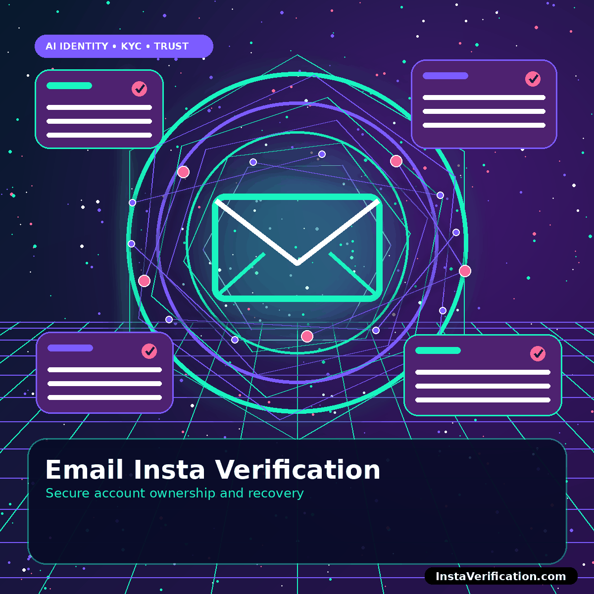 Secure email contact and verification shield