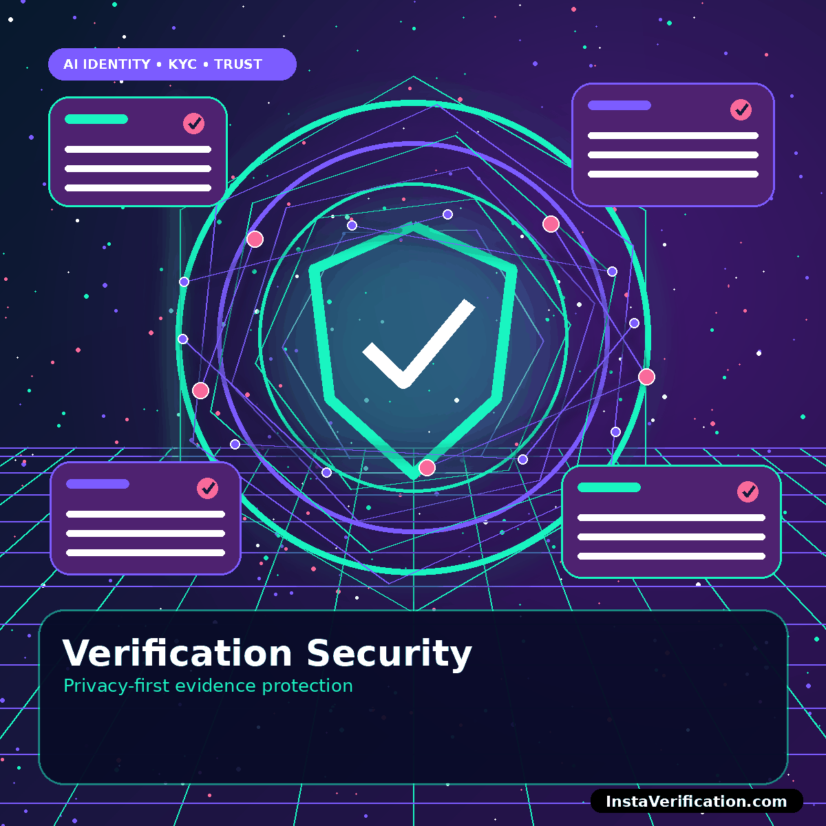 Privacy and security vault protecting verification evidence